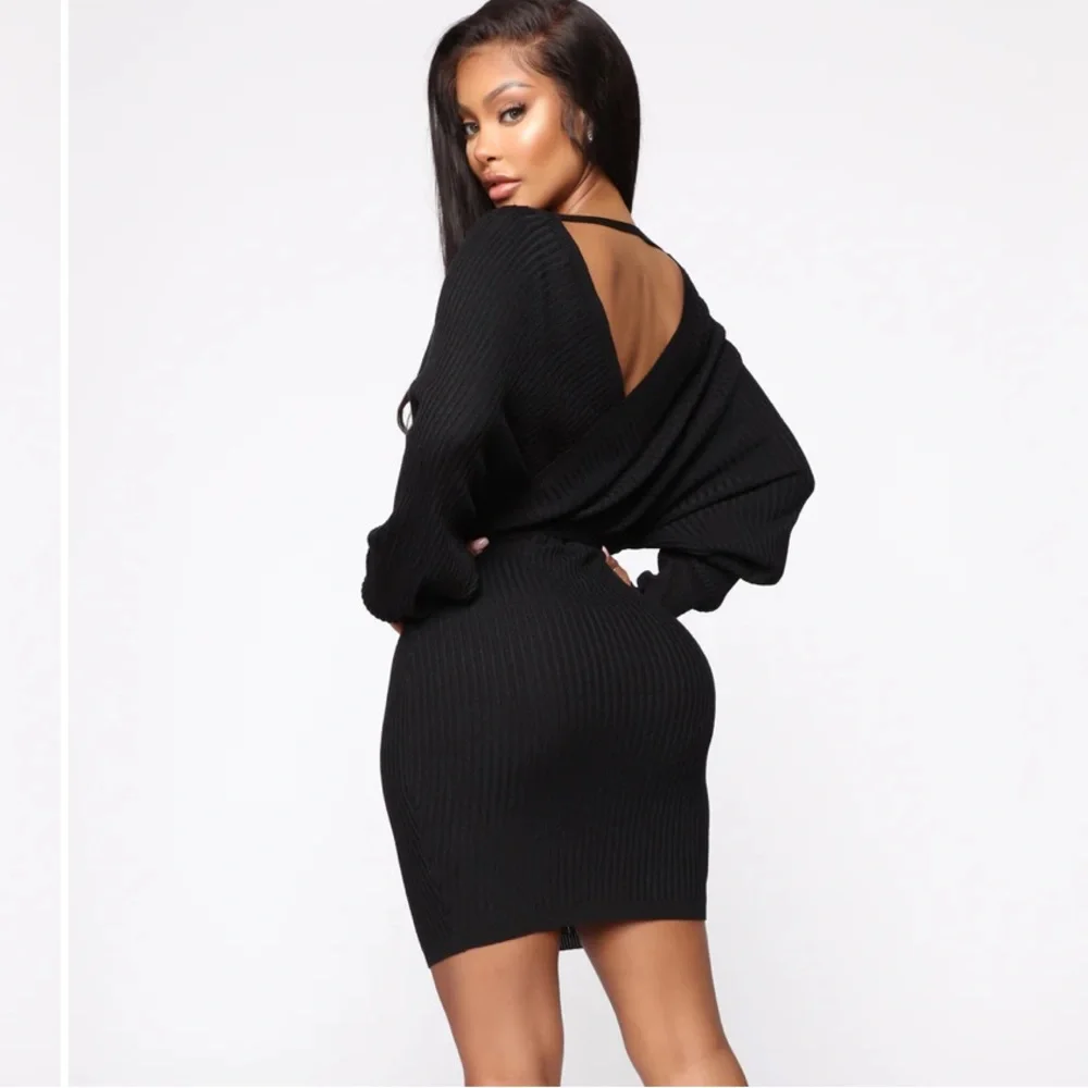 BLack sweater dress - Picture 3 of 4